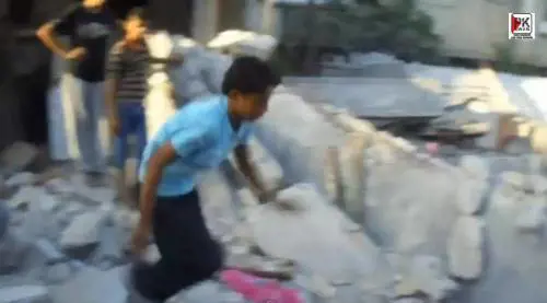 Acrobazie tra le macerie di Gaza