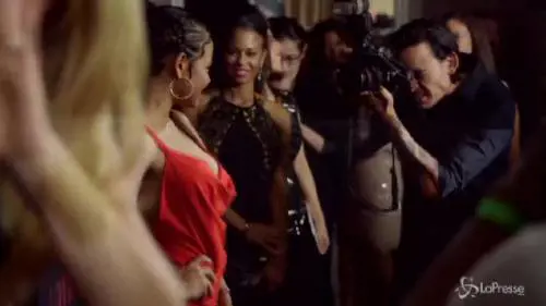 Christina Milian in versione Jessica Rabbit al party di Latina Magazine