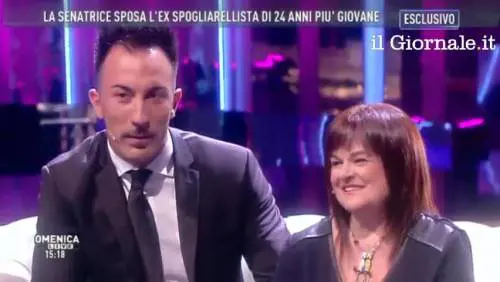 La Pezzopane e l'ex spogliarellista a Domenica Live