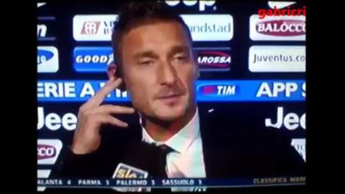 Totti: "La Juve dovrebbe giocare in un altro campionato"