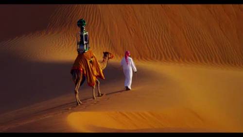 Google street mappa il deserto a dorso di cammello