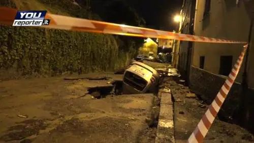 Alluvione Genova, via Pontetti disastrata