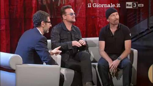 Bono a Fazio in diretta tv: "Devono chiamarti Mr Valium"