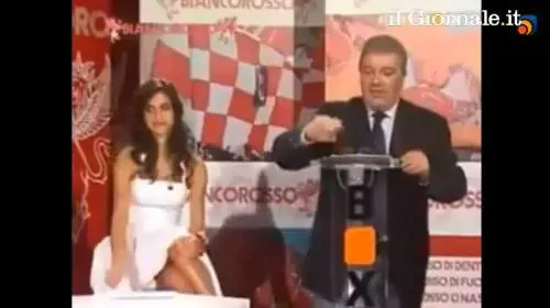 Gaffe della valletta della tv perugina