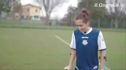 Francesco, in campo senza una gamba 