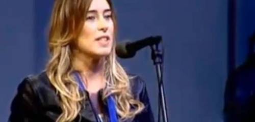 La Boschi si commuove  parlando alla Leopolda