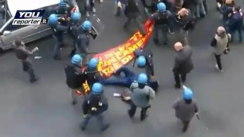 Corteo Ast, il video che scagiona la polizia