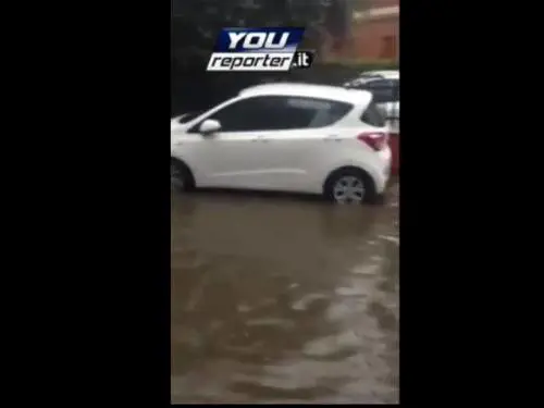 L'Anagnina allagata a Roma
