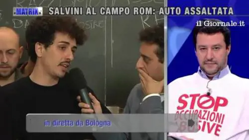 Salvini all'antagonista che lo ha aggredito: "Vai a spalare il fango"