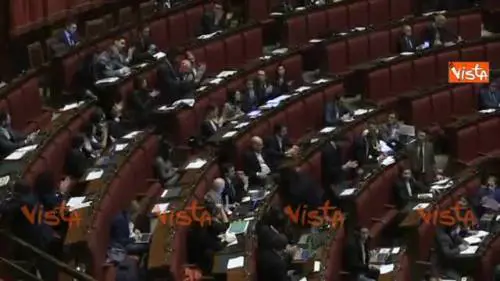 La protesta del M5S contro la legge di Stabilità