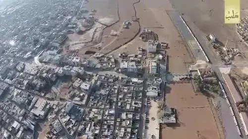 Il drone mostra la distruzione di Kobane