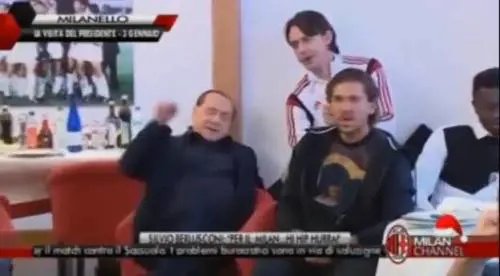 Berlusconi scatenato a Milanello