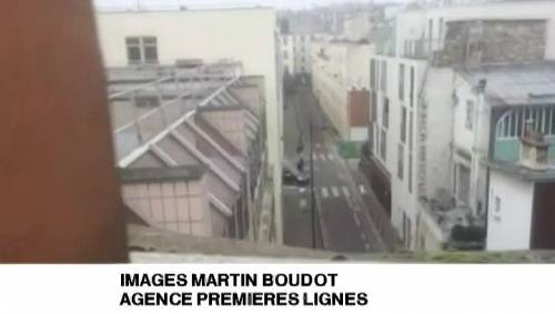 L'attentato a Charlie Hebdo ripreso dal tetto