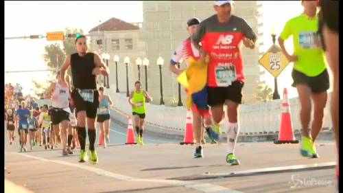 In più di 20mila alla maratona di Miami: spazio anche ai disabili