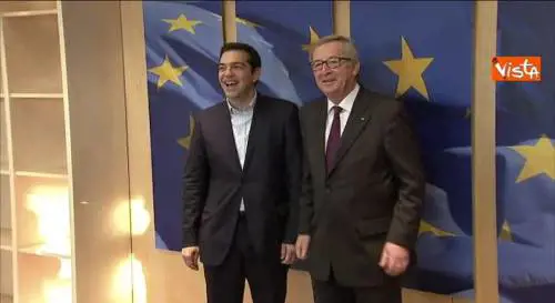 Tsipras incontra Juncker