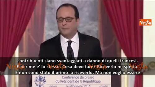 Hollande a Tsipras: "Vai a parlare con la Merkel..."