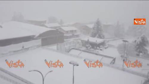 Maltempo, l'Appennino bolognese innevato