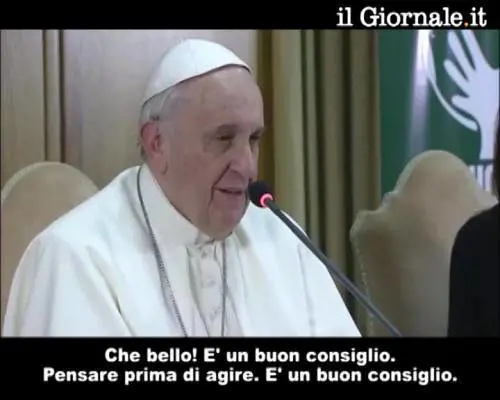 La confessione del Papa a una bimba