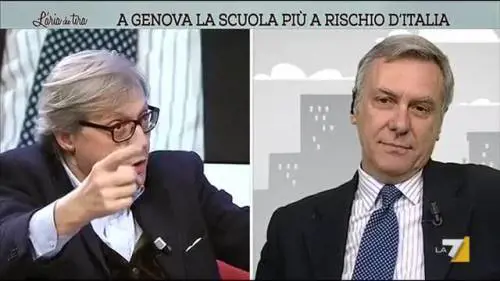 Sgarbi contro Barbacetto: "Dici solo stronz..."