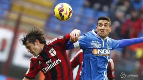 Milan fermato dall'Empoli: non basta Destro