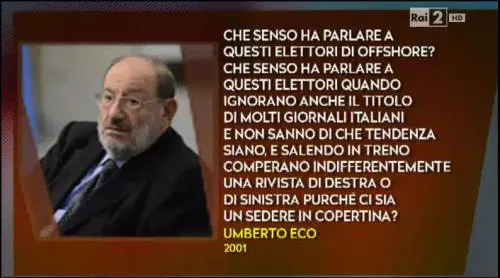 Porro mette alla berlina i soloni della sinistra