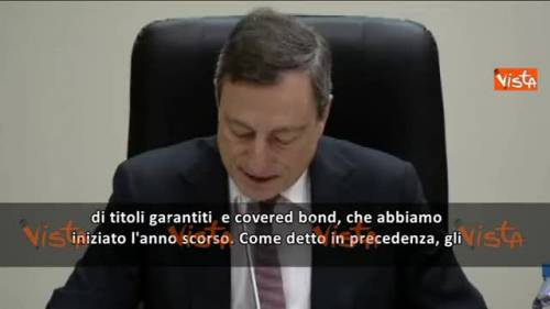 Draghi: "Acquisto di bond per 60 miliardi"