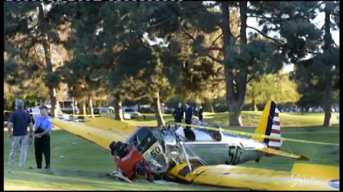 Incidente aereo per Harrison Ford: ecco lo schianto