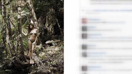 La sexy Francesca Fioretti in bikini, scatti fra le liane in Messico