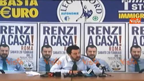 Salvini: "Election day il 31 maggio? Renzi ha paura"