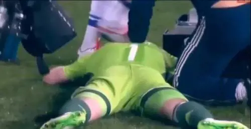 Montenegro-Russia, portiere colpito da razzo