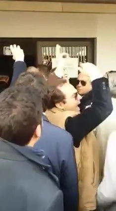 La protesta degli avvocati a Napoli