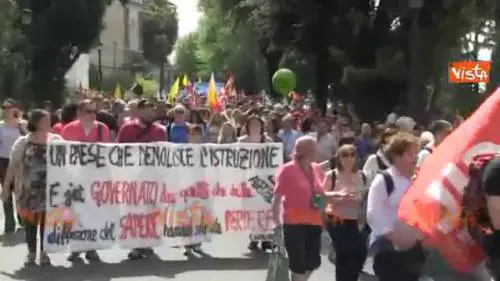 Lo sciopero generale della scuola nella Capitale