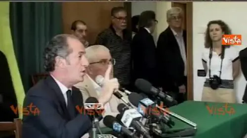 Zaia: "Salvini vuole unire il centrodestra"