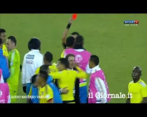 Colombia-Brasile finisce in rissa. Espulsi Neymar e Bacca