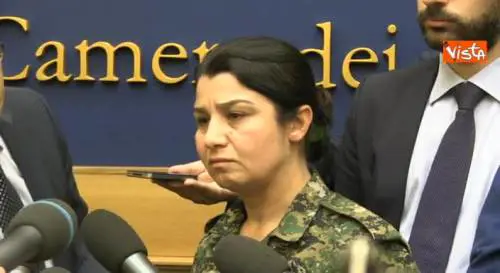 Comandante curda a Roma
