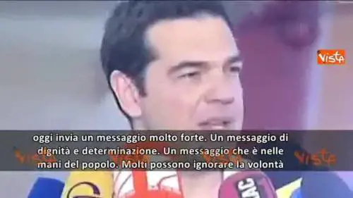 Tsipras: "Oggi vince la democrazia"