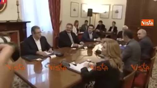 Tsipras e la riunione con i leader dei partiti