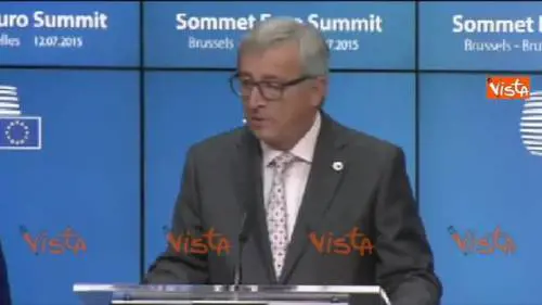 Grecia, Juncker: "L'Eurogruppo ha raggiunto un accordo"