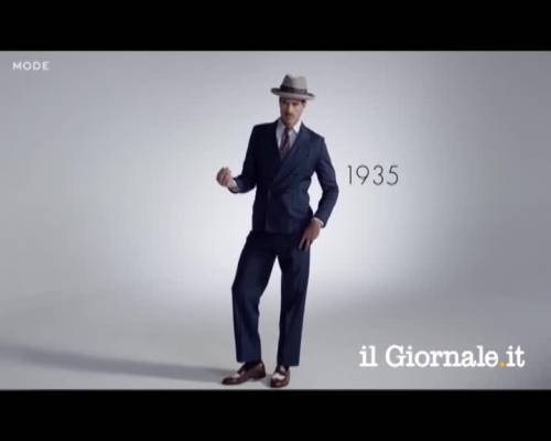 100 anni di moda maschile in 3 minuti