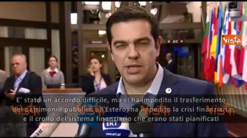 Tsipras: "Ho mandato un messaggio di dignità"