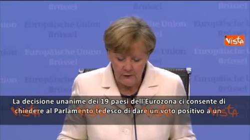 Merkel: "Chiederò al Bundestag di approvare l'accordo"