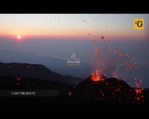 Lo spettacolo delle eruzioni sull'Etna