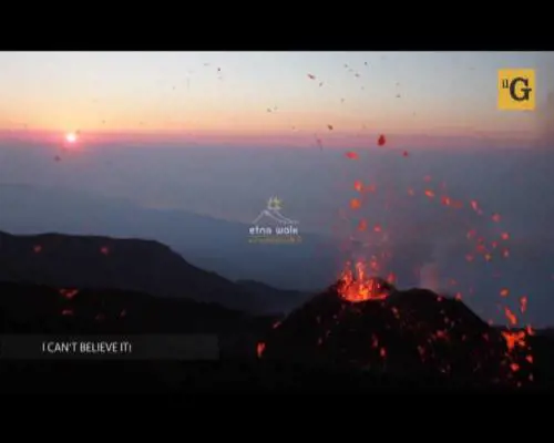 Lo spettacolo delle eruzioni sull'Etna