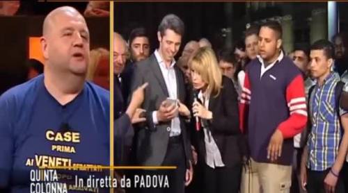Marocchino pregiudicato attacca Bitonci da Del Debbio
