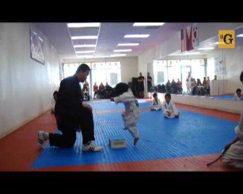 Studente di taekwondo si cimenta nel primo esilarante esame