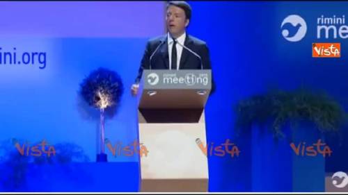 Renzi parla al Meeting