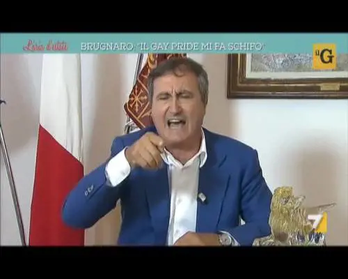 Brugnaro: "Il Gay Pride? È una carnevalata, mi fa schifo"