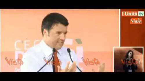 Renzi: "A chi contesta porgete un abbraccio"