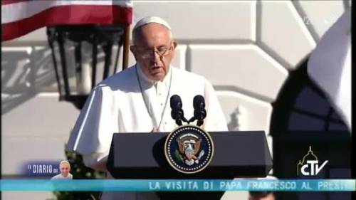 Il discorso completo del Papa alla Casa Bianca