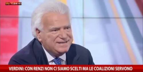 Verdini canta a SkyTg24: "La maggioranza sai è come il vento..."